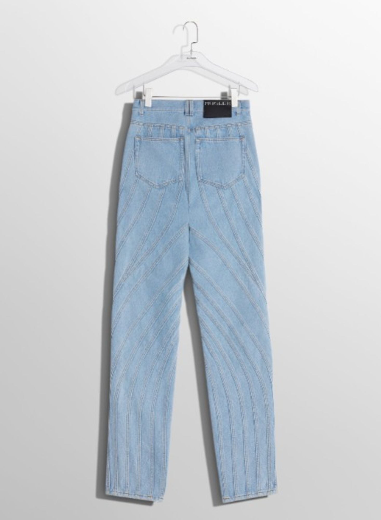 BLUE SPIRAL BAGGY JEANS