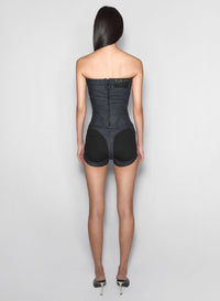 RAW BLUE // raw blue spiraldenim bustier