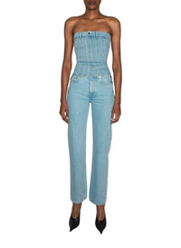 MEDIUM BLUE // blue denim bustier