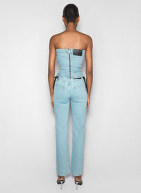 BLUE DENIM BUSTIER