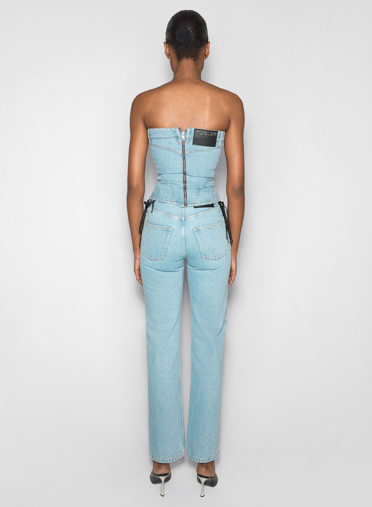 BLUE DENIM BUSTIER