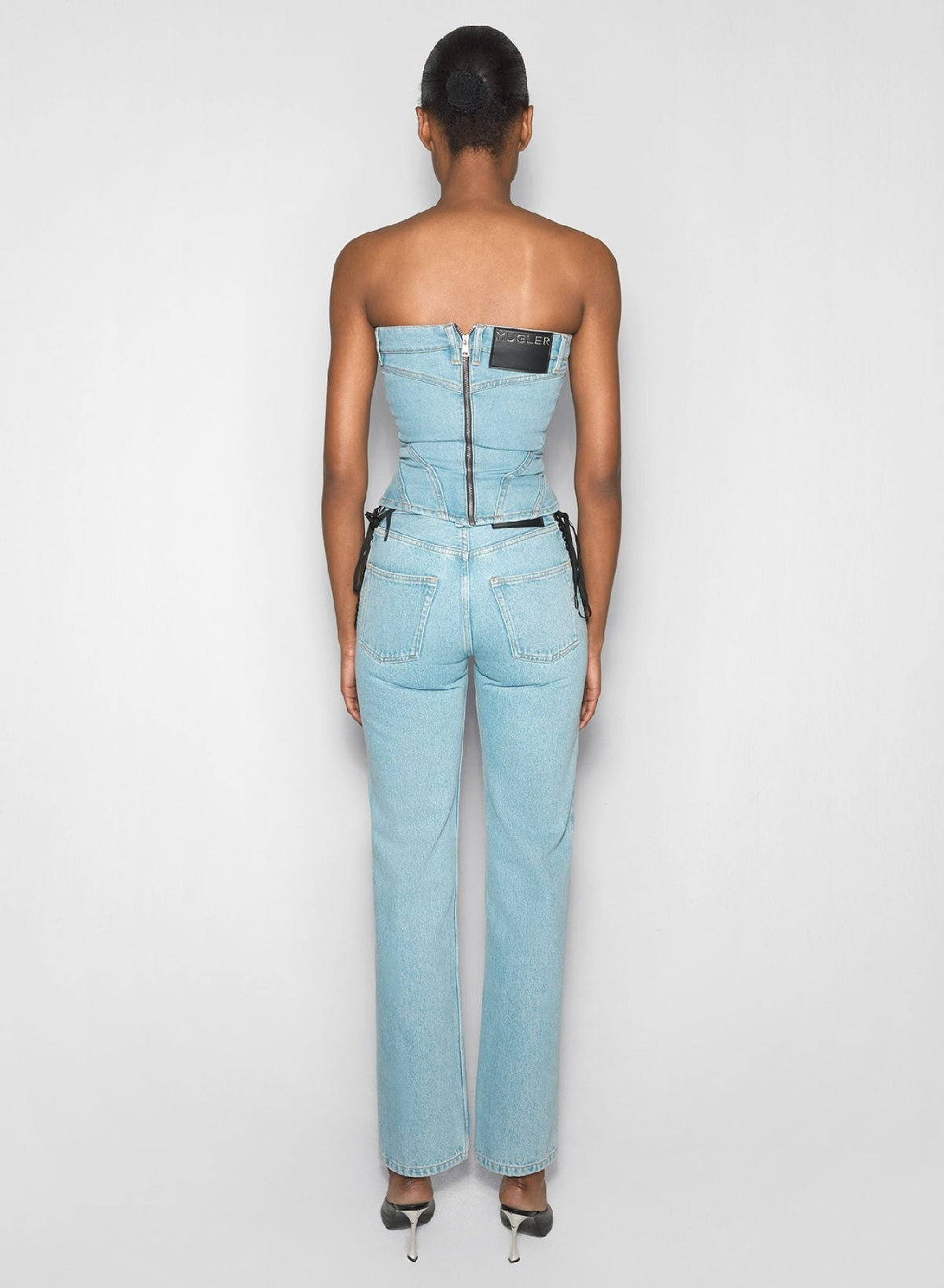 MEDIUM BLUE // blue denim bustier