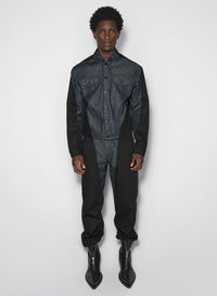 RAW BLUE BI-COLOR DENIM JACKET