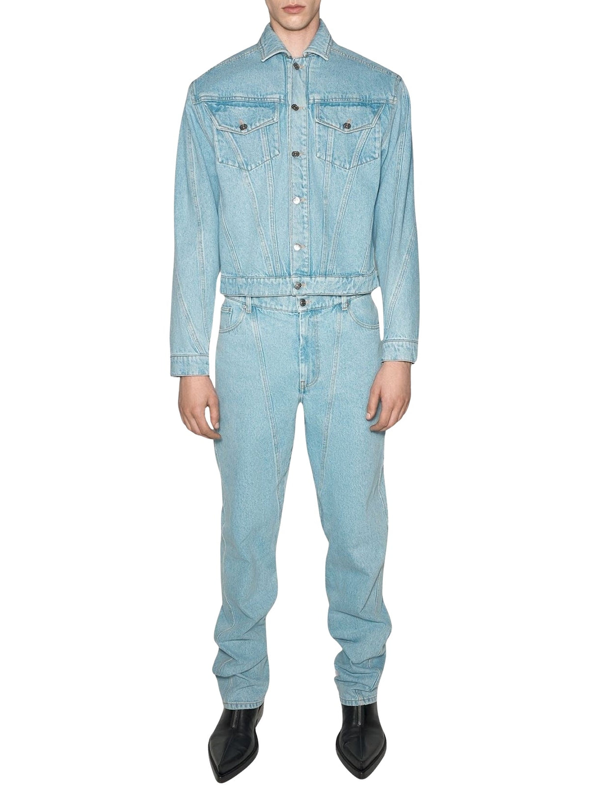 MEDIUM BLUE // blue denim jacket