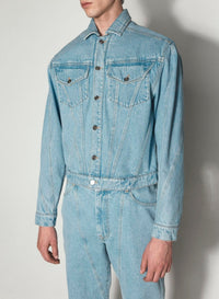 MEDIUM BLUE // blue denim jacket