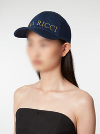 CASQUETTE EN DENIM AVEC LE LOGO DE NINA RICCI