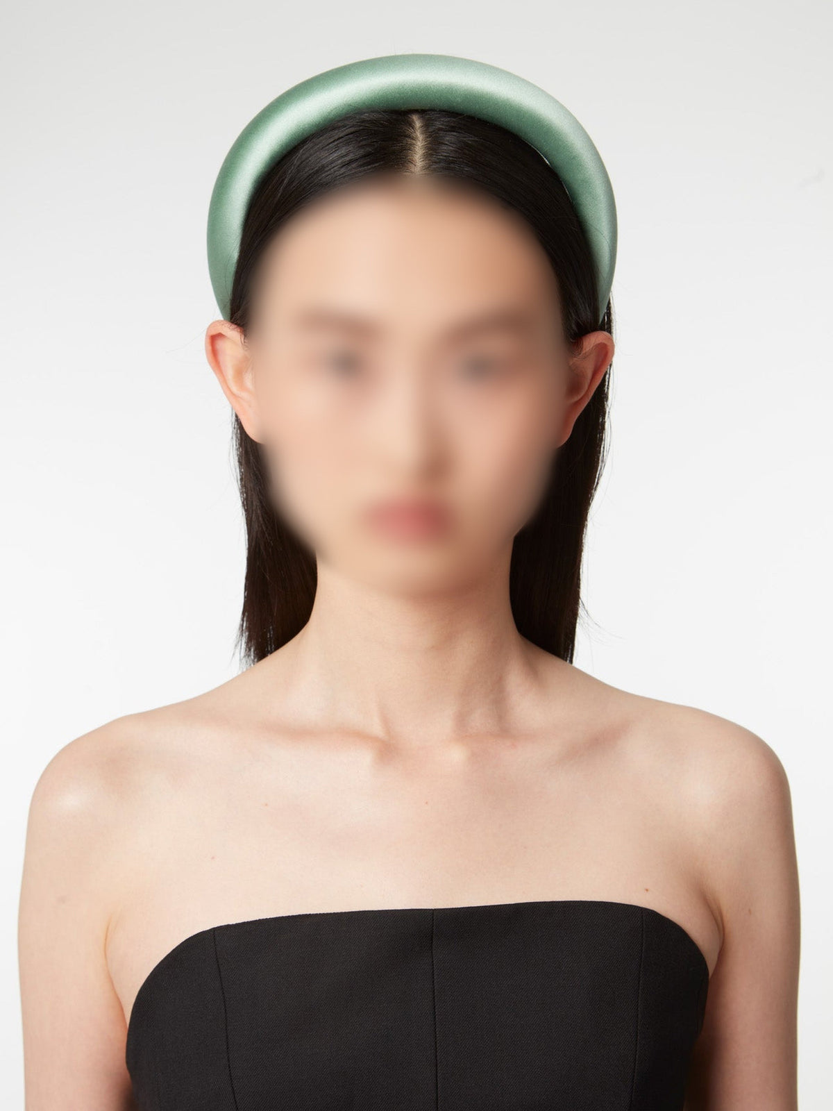 BANDEAU EN SATIN VOLUMINEUX - Vert