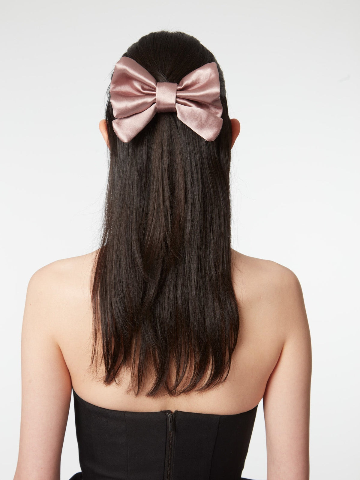 PINCE À CHEVEUX EN SATIN - Rose