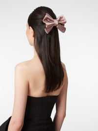 PINCE À CHEVEUX EN SATIN - Rose