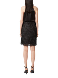 Asymmetric bow skirt - Black