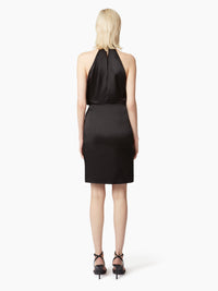 JUPE AVEC DÉTAIL D’ARC ASYMÉTRIQUE - Noir