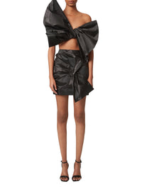 Short bow skirt - Black