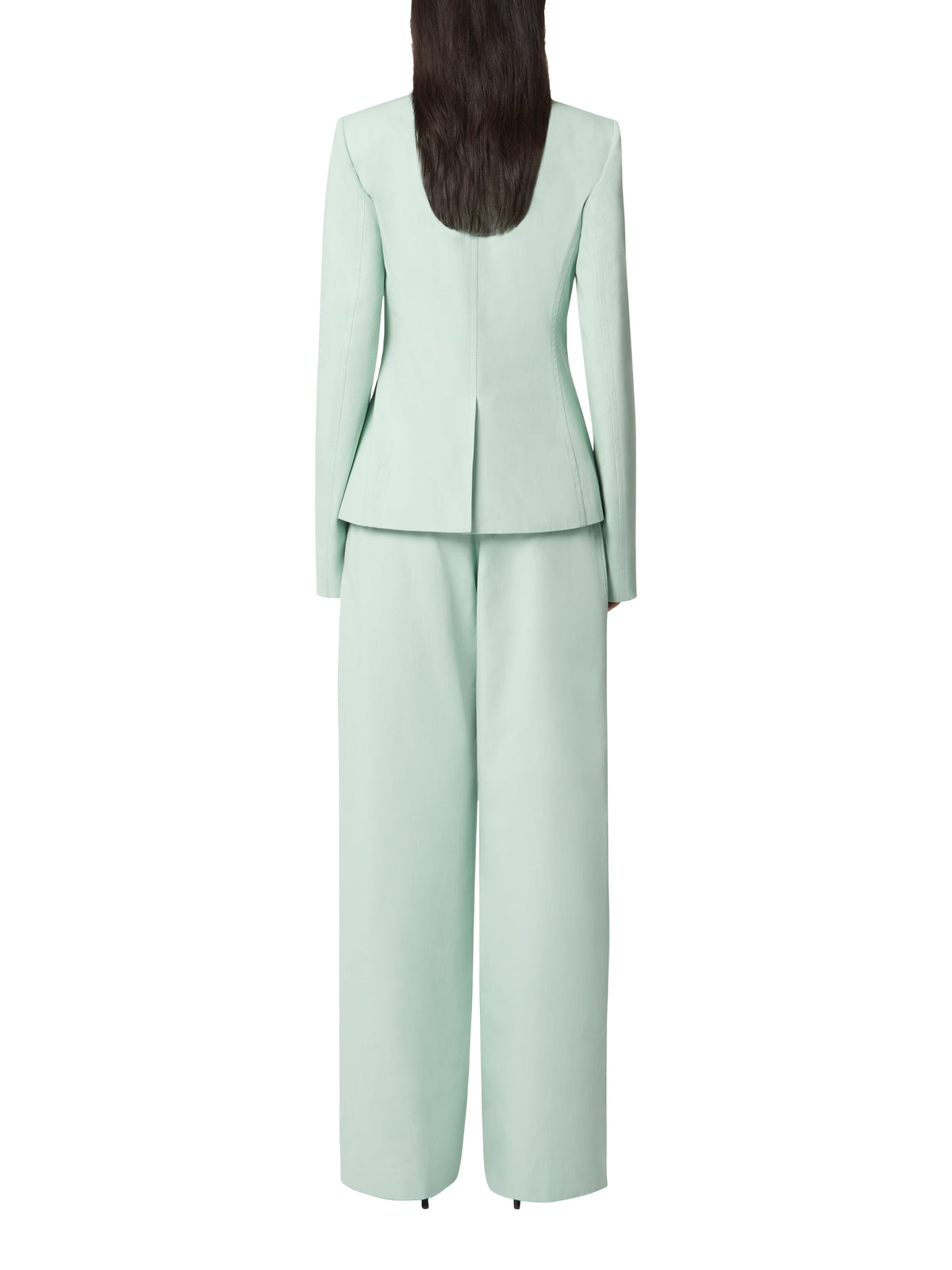Pantalon large plissé - Vert