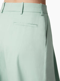 PANTALON À JAMBES LARGES PLISSÉES