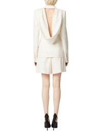 Pleated wide shorts - Beige