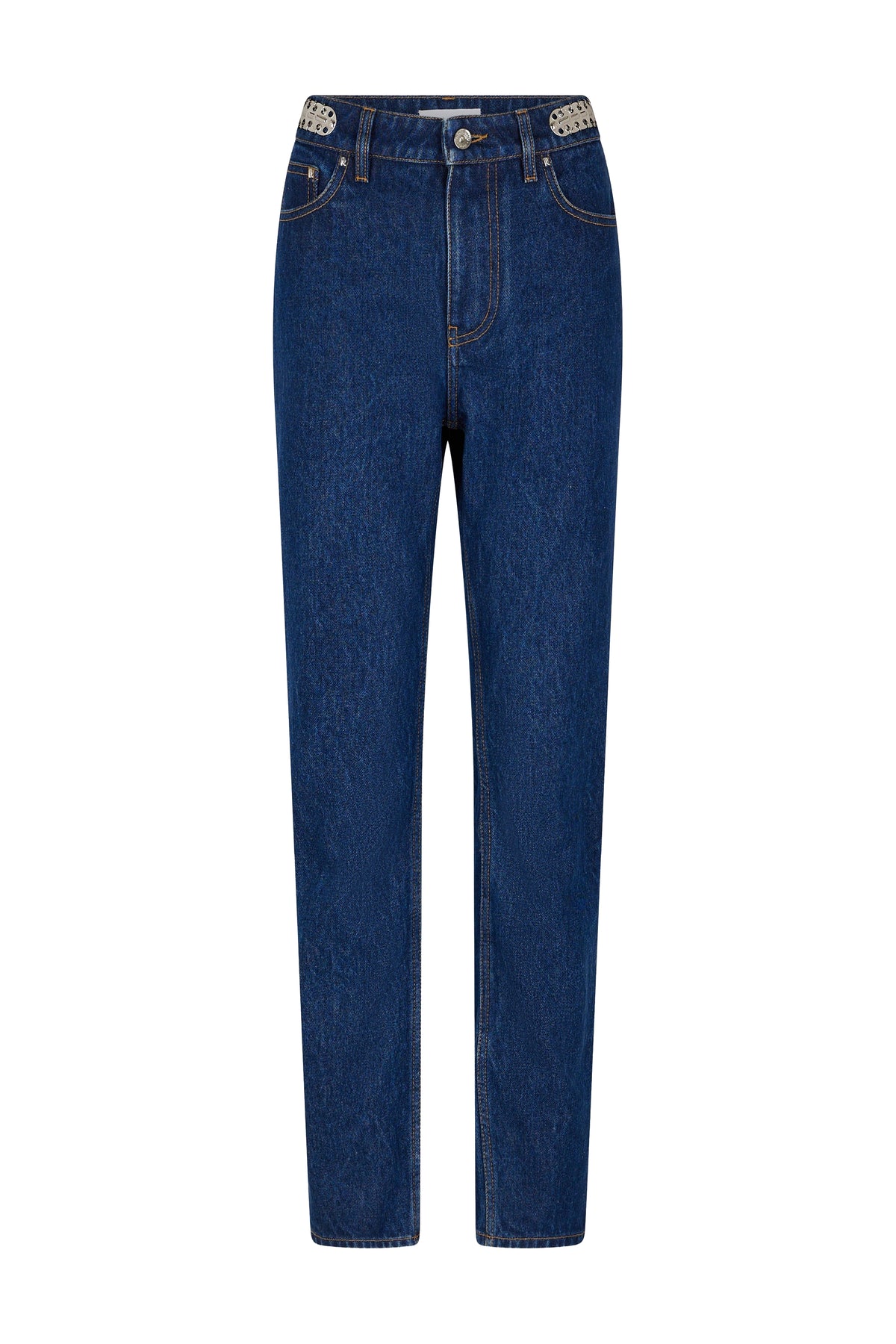 Pantalon droit en denim - Dark Blue Denim