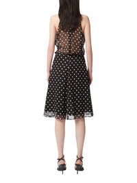 Silk dress with bow - Black