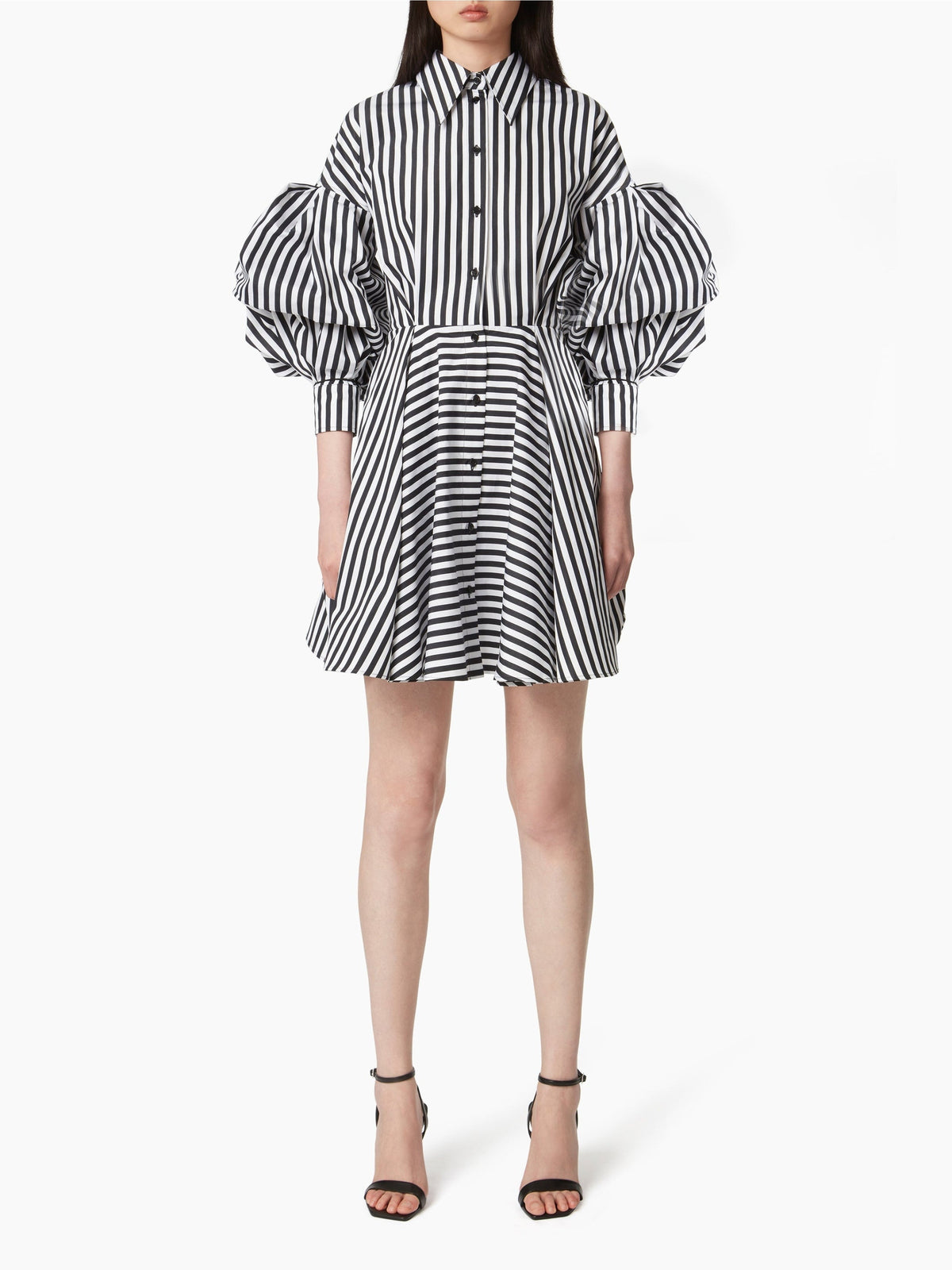 ROBE MIDI AVEC MANCHES COCON - Bleu