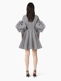 ROBE MIDI AVEC MANCHES COCON - Bleu