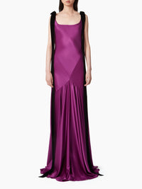 BIAIS LONG DRESS - Violet