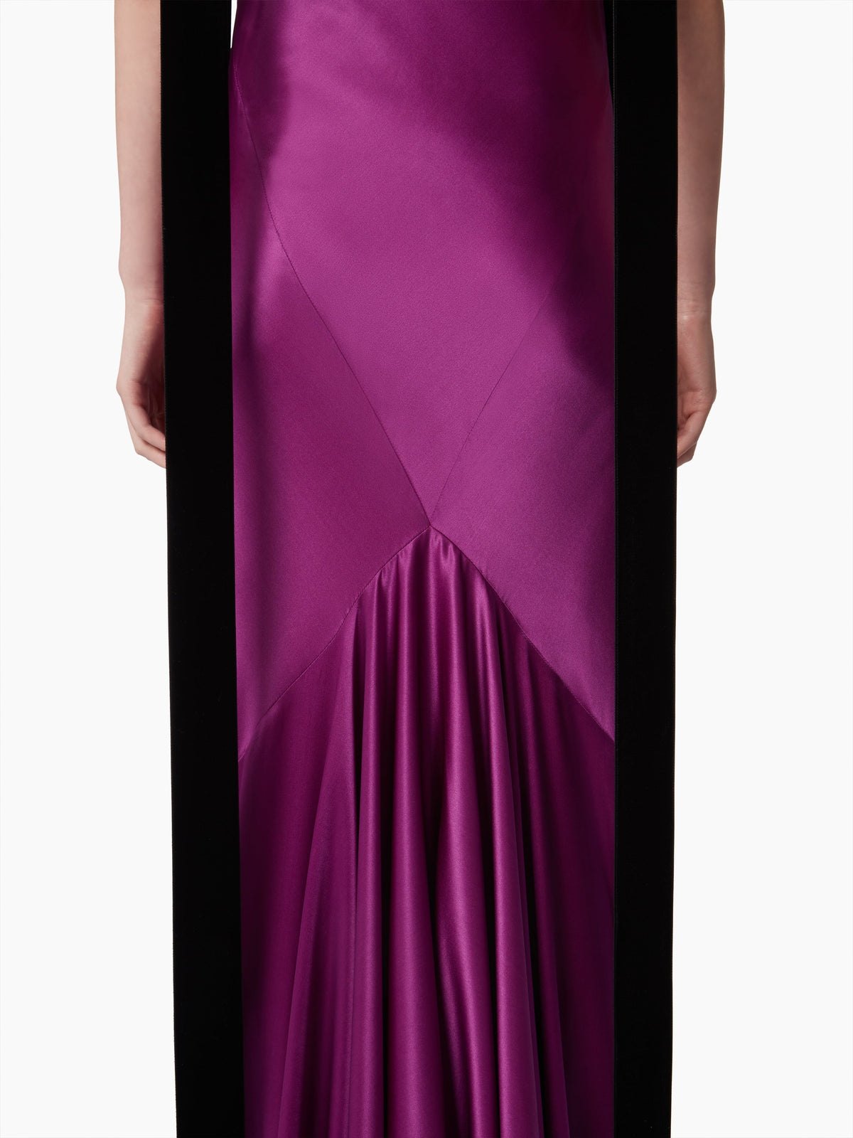 BIAIS LONG DRESS - Violet