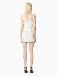 MINI-ROBE BUSTIER AVEC PEPLUM