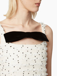MINI-ROBE BUSTIER AVEC PEPLUM
