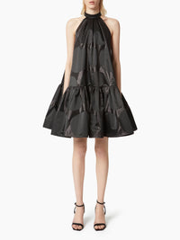 MINI-ROBE À DÉCOLLETÉ CARRÉ - Noir