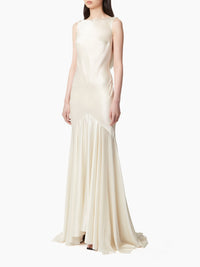 ROBE DE SIRÈNE DOS OUVERT - Beige