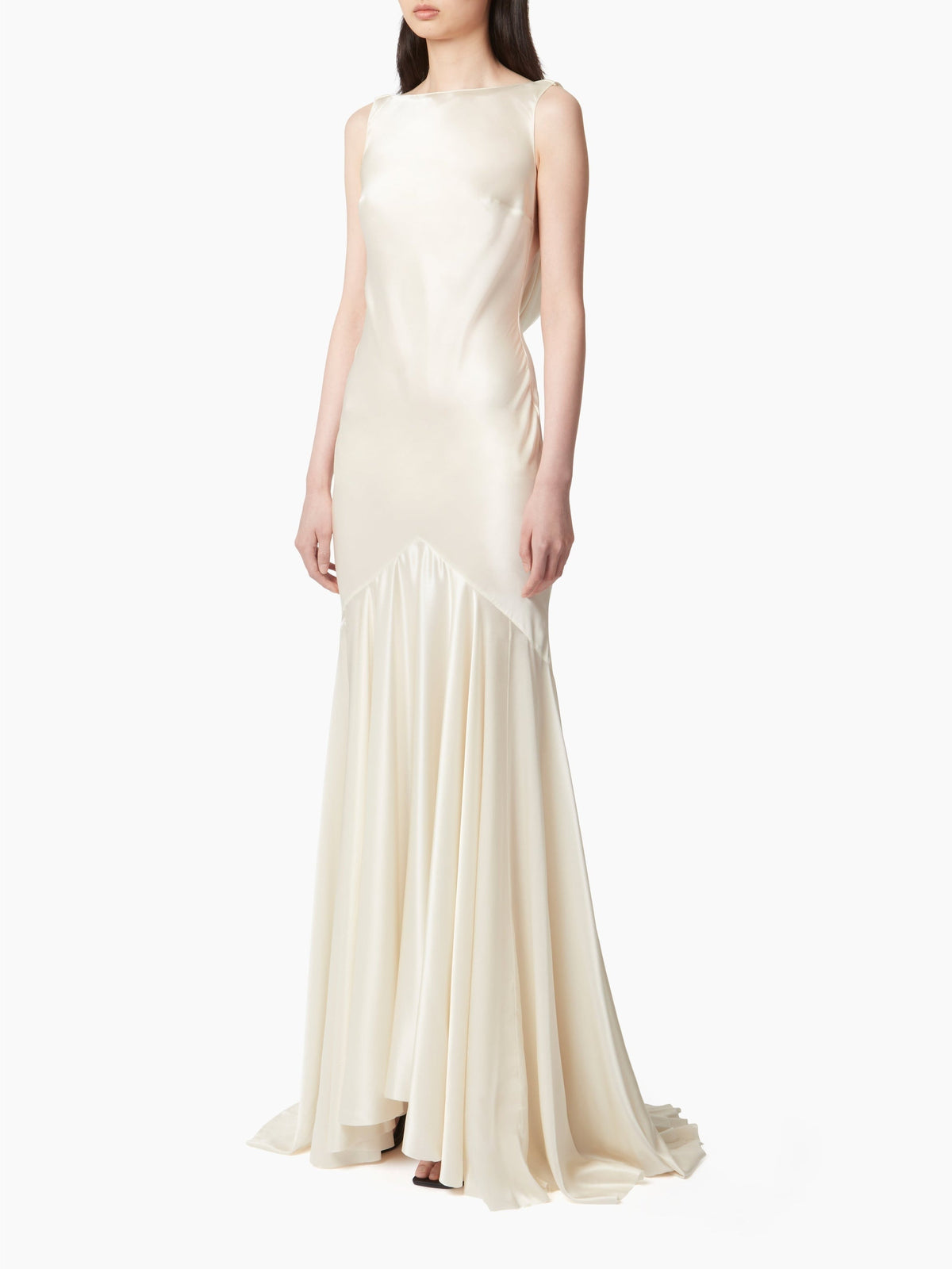 ROBE DE SIRÈNE DOS OUVERT - Beige