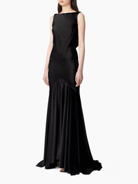 ROBE DE SIRÈNE DOS OUVERT - Noir