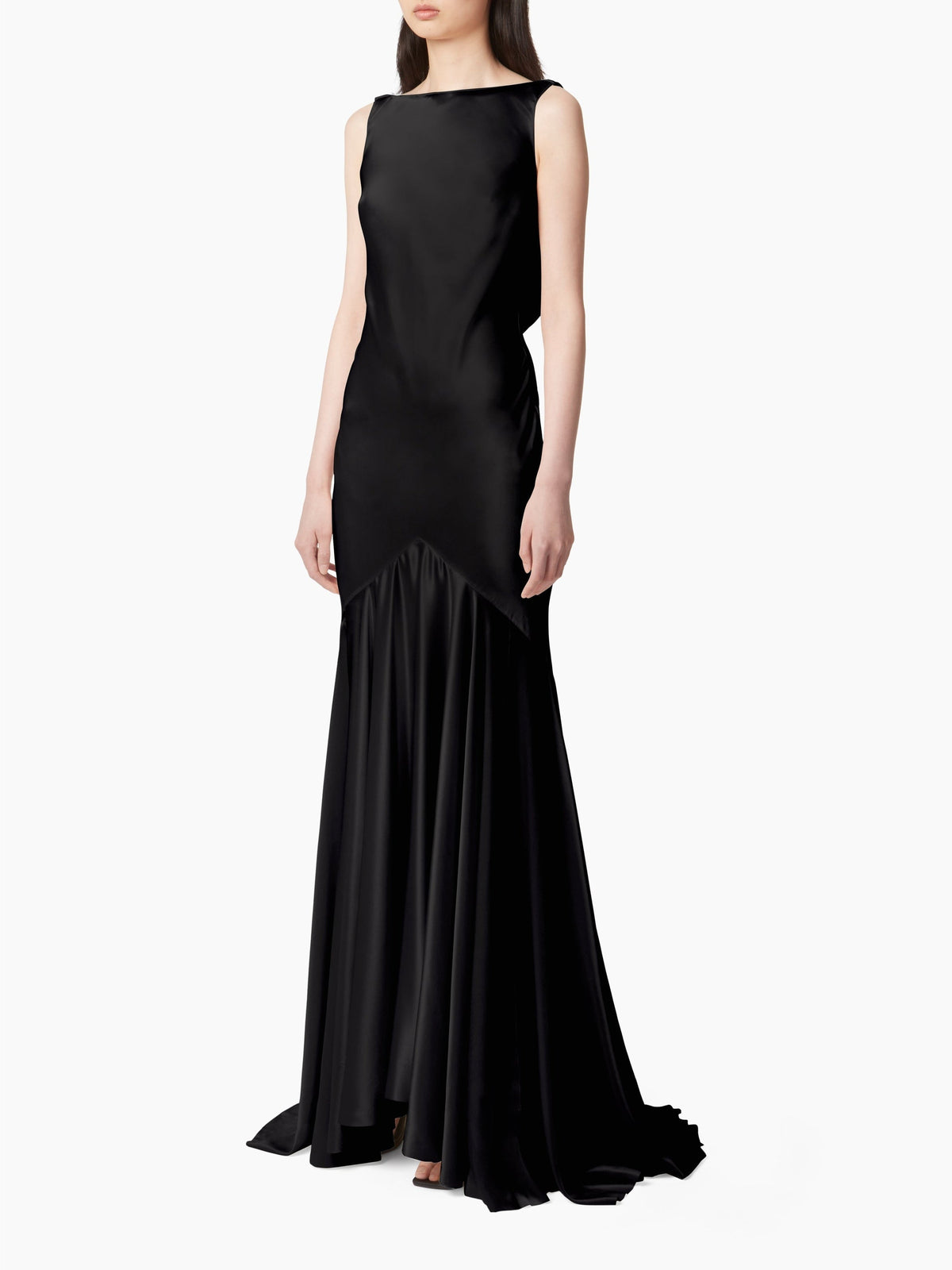ROBE DE SIRÈNE DOS OUVERT - Noir