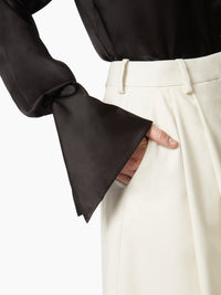 CHEMISE LAVALIERE EN SATIN