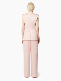 VESTE CROISÉE SANS MANCHES - Rose