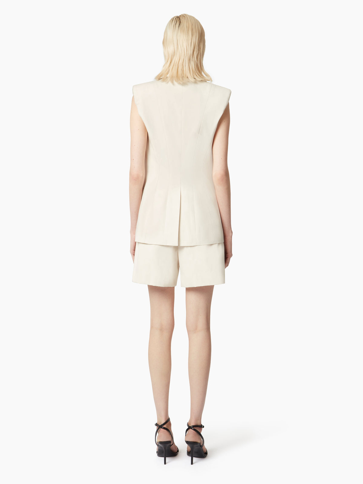 VESTE CROISÉE SANS MANCHES