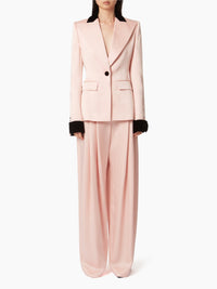 BLAZER AVEC DES DÉTAILS CONTRASTÉS - Rose
