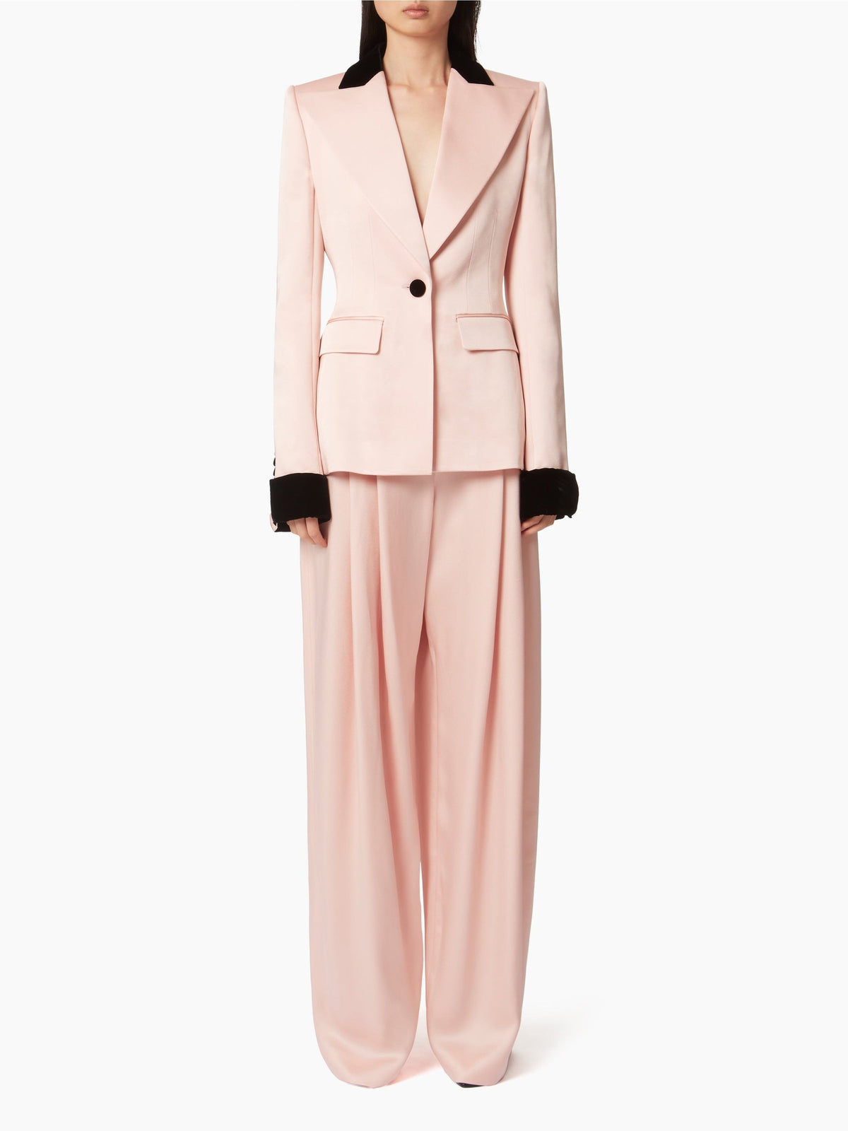 BLAZER AVEC DES DÉTAILS CONTRASTÉS - Rose