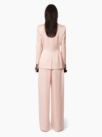 BLAZER AVEC DES DÉTAILS CONTRASTÉS - Rose
