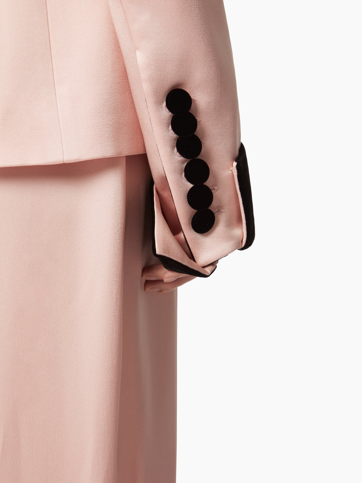 BLAZER AVEC DES DÉTAILS CONTRASTÉS - Rose