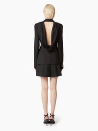 VESTE À DOS OUVERT