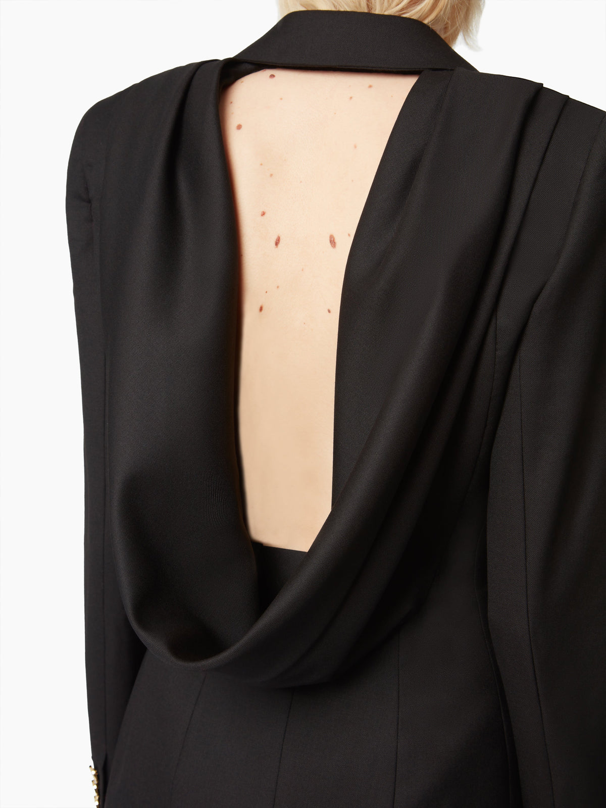 VESTE À DOS OUVERT