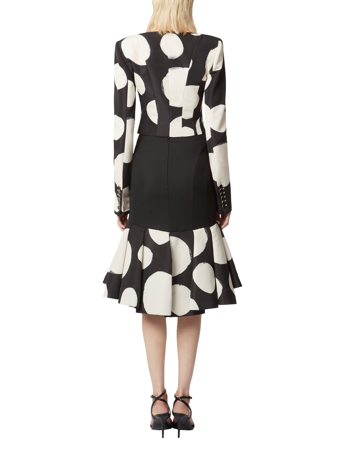 Veste courte col rond - Noir