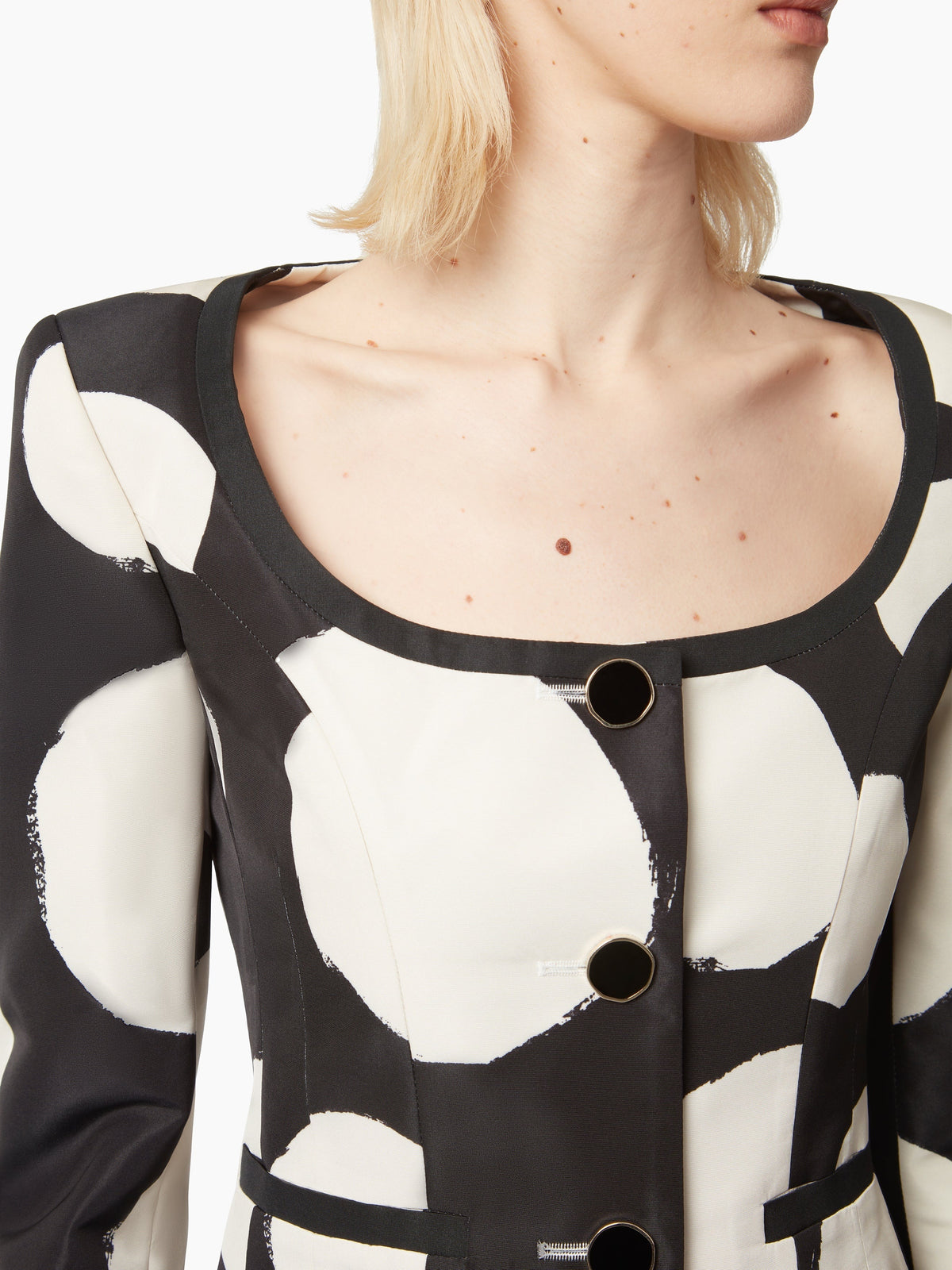 CHEMISE À POIGNETS ÉVASÉS - Noir