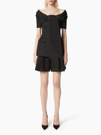 CHEMISE LAVALIERE AVEC MANCHES COCON - Noir