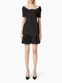 CHEMISE LAVALIERE AVEC MANCHES COCON - Noir