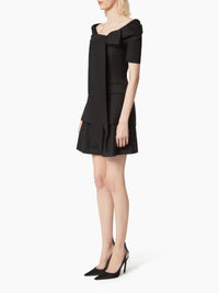 CHEMISE LAVALIERE AVEC MANCHES COCON - Noir