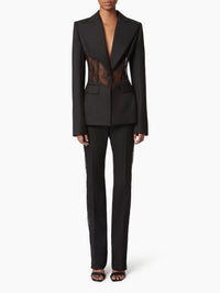 VESTE AVEC INSERT EN DENTELLE