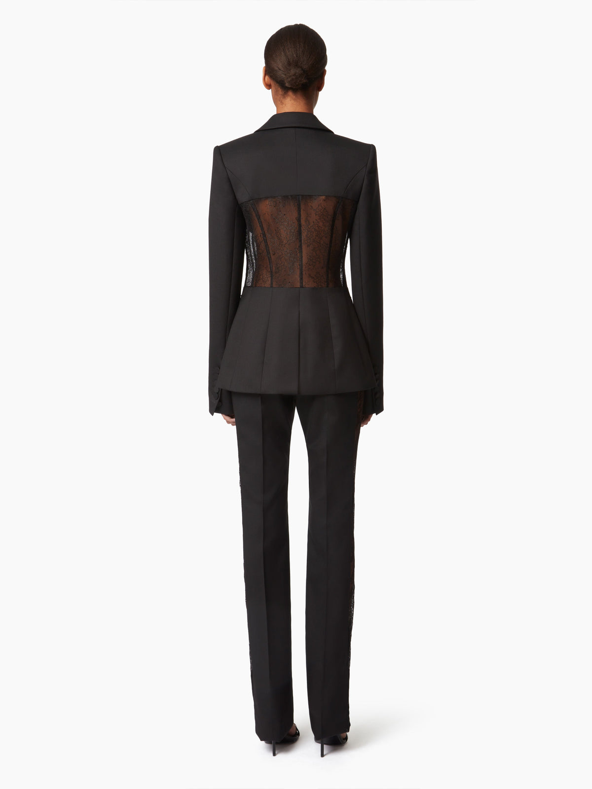 VESTE AVEC INSERT EN DENTELLE
