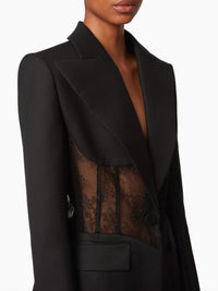 VESTE AVEC INSERT EN DENTELLE