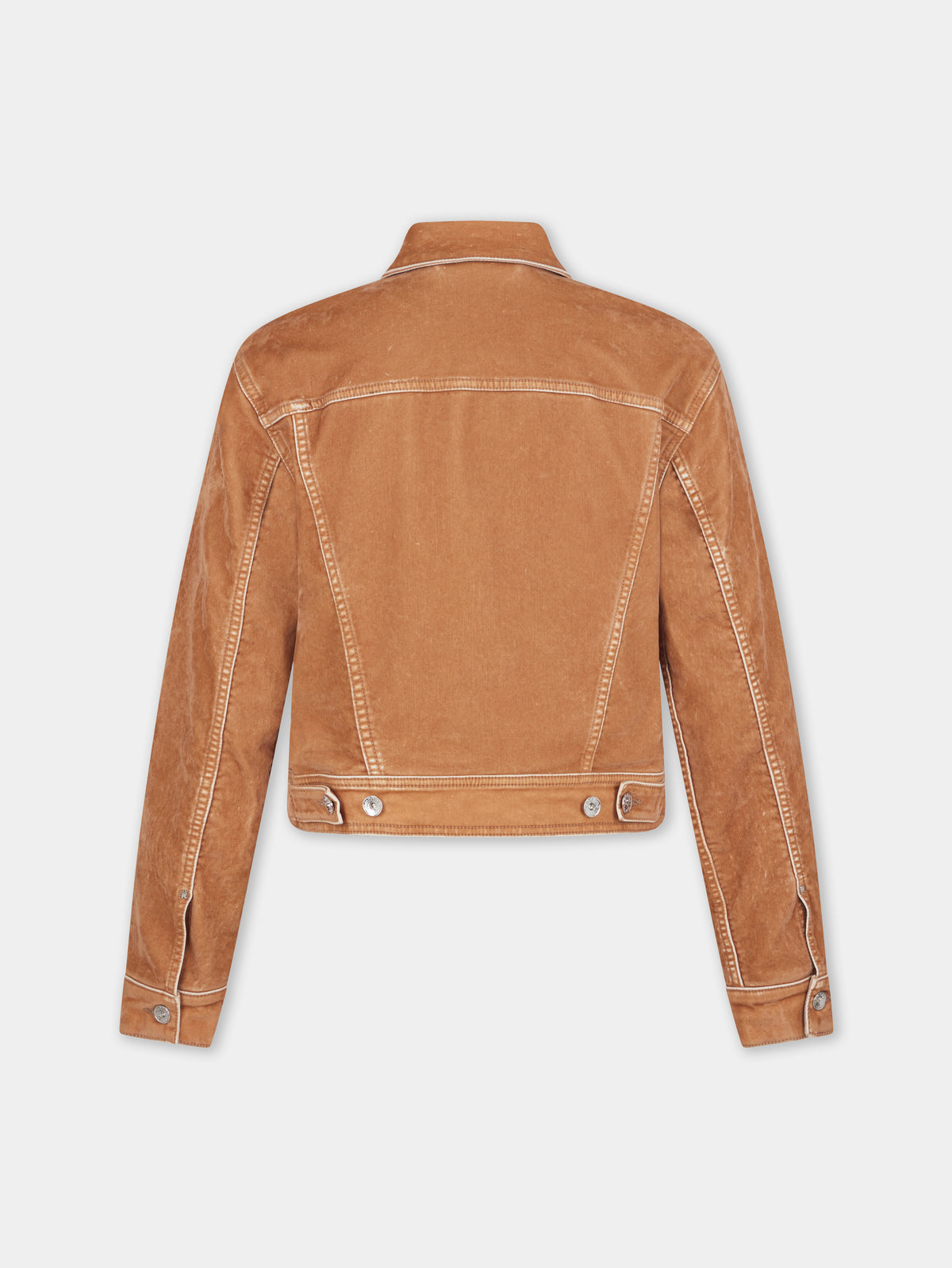 CARAMEL LONG-SLEEVED JACKET IN DENIM